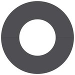vidaXL Anneau de tige plat noir Ø30/60 cm en acier
