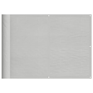 vidaXL Écran de balcon gris clair 75x500 cm 100  polyester oxford