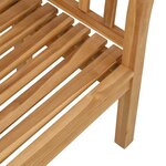 vidaXL Banc de jardin Marron 120 x 53 5 x 85 cm Bois de teck solide