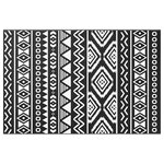 vidaXL Tapis d'extérieur ARAKIL Noir 120x180 cm PP