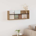 vidaXL Étagère à magazines Chêne artisanal 80 x 12 x 30 cm