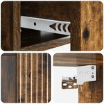 vidaXL Cabinet de chevet mural Chêne fumé 49 x 34 5 x 20 cm