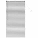 vidaXL Store de Fenêtre avec des rideaux Argent Aluminium