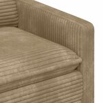vidaXL Ensemble de Canapés 2 Pièces Taupe Polyester