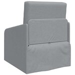 vidaXL Canapé-Lit Gris clair 65 x 80 x 83 cm tissu