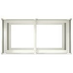 vidaXL Jardinière blanc 80x40x80 cm acier laminé à froid