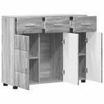 vidaXL Buffet FLORIN Gris Sonoma 88 5 x 30 5 x 73 cm Bois d'ingénierie