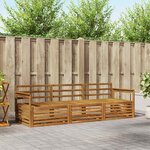 vidaXL Ensemble de canapés d'extérieur 3 Pièces Naturel
