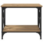 vidaXL Table d'appoint chêne artisanal 55 x 38 x 45 cm