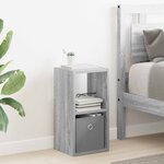 vidaXL Table de chevet Gris Sonoma 25 5 x 22 x 49 5 cm