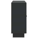 vidaXL Buffet Noir 89 x 34 5 x 80 cm Bois d'ingénierie