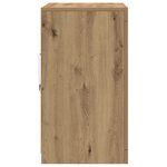 vidaXL Buffets avec éclairage LED 2 Pièces Chêne artisanal 41x37x67 cm