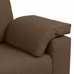 vidaXL Canapé avec coussin Marron 160 x 77 x 82 cm tissu