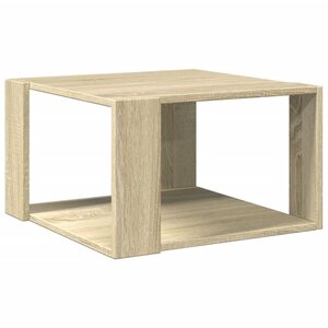 vidaXL Table basse chêne sonoma 51 5x51 5x30 cm bois d'ingénierie