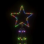 vidaXL Arbre de Noël cône 3000 LED Colorées 230x800 cm
