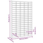 vidaXL Vitrine de collection en bois avec 90 compartiments