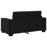 vidaXL Canapé causeuse noir 120 cm velours