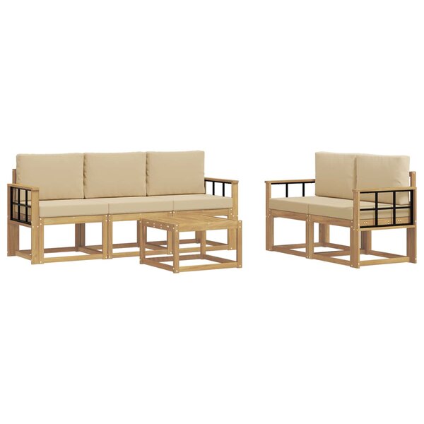 vidaXL Ensemble de canapés d'extérieur 6 Pièces