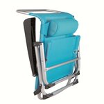 Bo-Camp Chaise de plage Bleu 1204784