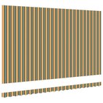 vidaXL Tissu de remplacement pour store pour cadre 5x3 m vert et jaune