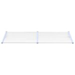 vidaXL Auvent de porte Gris et transparent 239x90 cm Polycarbonate