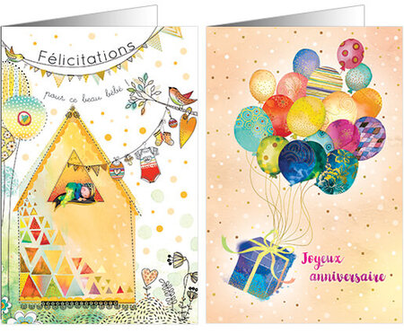 Lot de 10 cartes et enveloppes UNICEF - Célébrations 2019 - La Poste