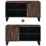vidaXL Meuble TV – 80 x 31 5 x 46 cm en bois massif et reconstitué