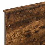 vidaXL Tête de lit avec tête de lit Chêne fumé 80 cm Bois d'ingénierie