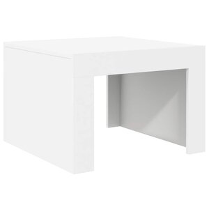 vidaXL Table basse blanc 50x50x35 cm bois d'ingénierie