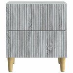 vidaXL Cabinet de chevet 2 Pièces Sonoma gris 43 x 34 5 x 48 cm