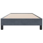 vidaXL Cadre de lit sans matelas gris foncé 100x220 cm velours