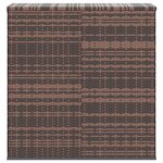 vidaXL Boîte à coussins de jardin Résine tressée 100x49x103 5cm Marron