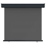 vidaXL Store latéral de balcon 100  polyester fer acier