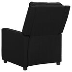 vidaXL Fauteuil inclinable Noir Tissu