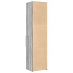 vidaXL Buffet haut sonoma gris 45x42 5x185 cm bois d'ingénierie