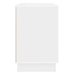 vidaXL Bureau Blanc brillant 142 5 x 50 x 75 cm Bois d'ingénierie