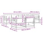 vidaXL Ensemble de canapés d'extérieur 7 pc Naturel et gris clair