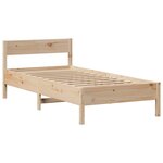 vidaXL Lit bibliothèque sans matelas 100x200 cm bois massif de pin