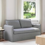 vidaXL Canapé Gris clair 156 x 82 x 85 cm tissu