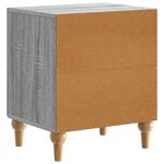 vidaXL Cabinet de chevet 2 Pièces Sonoma gris 43 x 34 5 x 50 cm