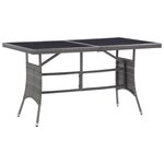vidaXL Ensemble à manger de jardin 5Pièces Résine tressée Anthracite gris