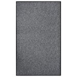 vidaXL Paillasson Gris 90x150 cm