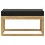 vidaXL Banc de Jardin Blanc 80 x 43 x 45 cm Bois d'Acacia Massif