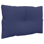 vidaXL Coussins de palette lot de 3 bleu marine tissu oxford
