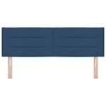 vidaXL Tête de lit Hauteur réglable avec tête de lit Bleu 140 cm tissu