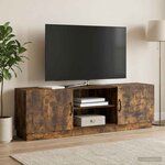 vidaXL Meuble TV Chêne fumé 150 x 31 x 47 cm Bois d'ingénierie