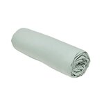 Drap housse uni celadon 140 x 190 cm