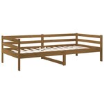 vidaXL Lit de jour Marron miel 90x190 cm Bois de pin massif