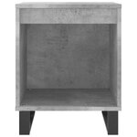 vidaXL Tables de chevet 2 Pièces gris béton 40x35x50 cm bois d’ingénierie