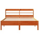 vidaXL Cadre de lit sans matelas cire marron 160x200cm bois pin massif